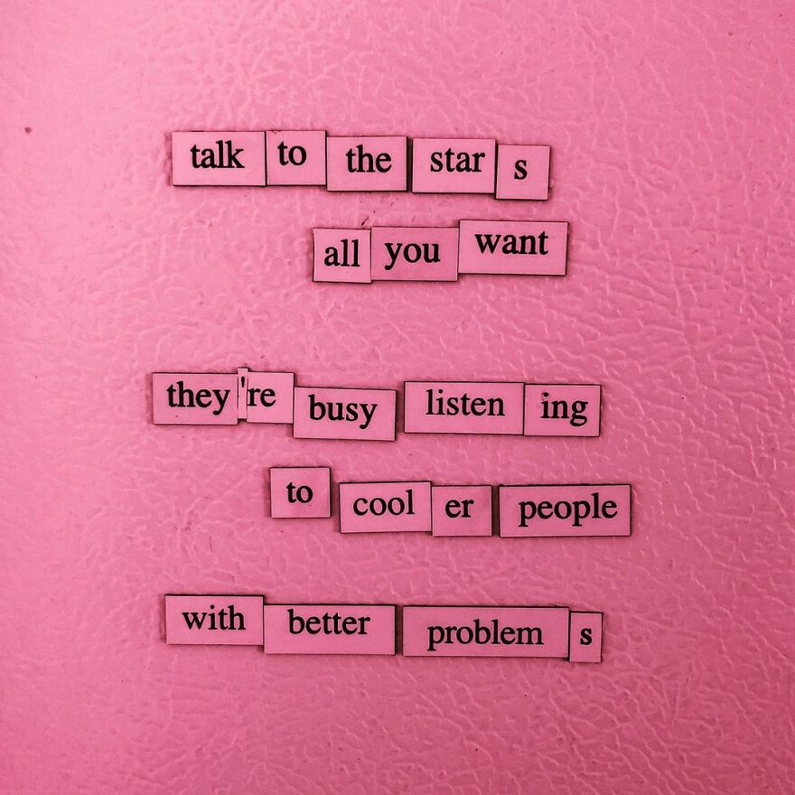 I Write Sad Fridge Magnet Poems To Bum Out My Friends