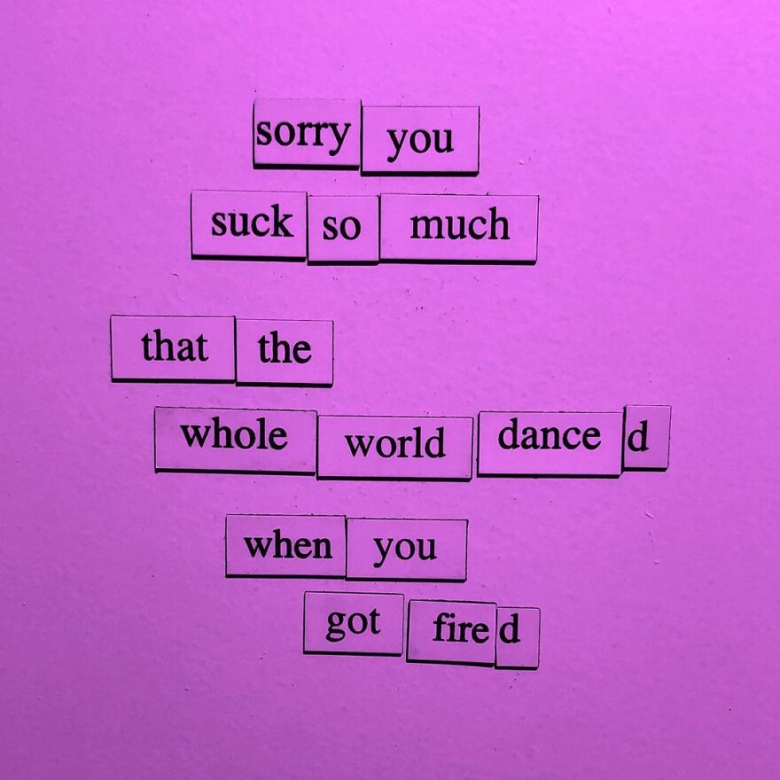 I Write Sad Fridge Magnet Poems To Bum Out My Friends