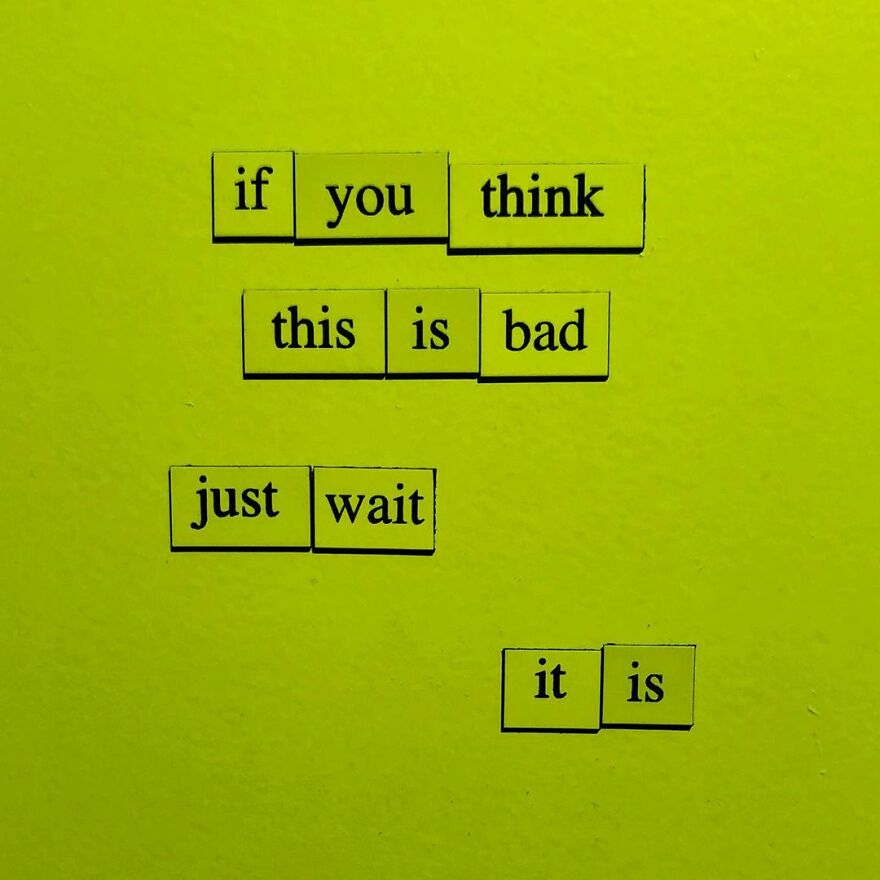 I Write Sad Fridge Magnet Poems To Bum Out My Friends