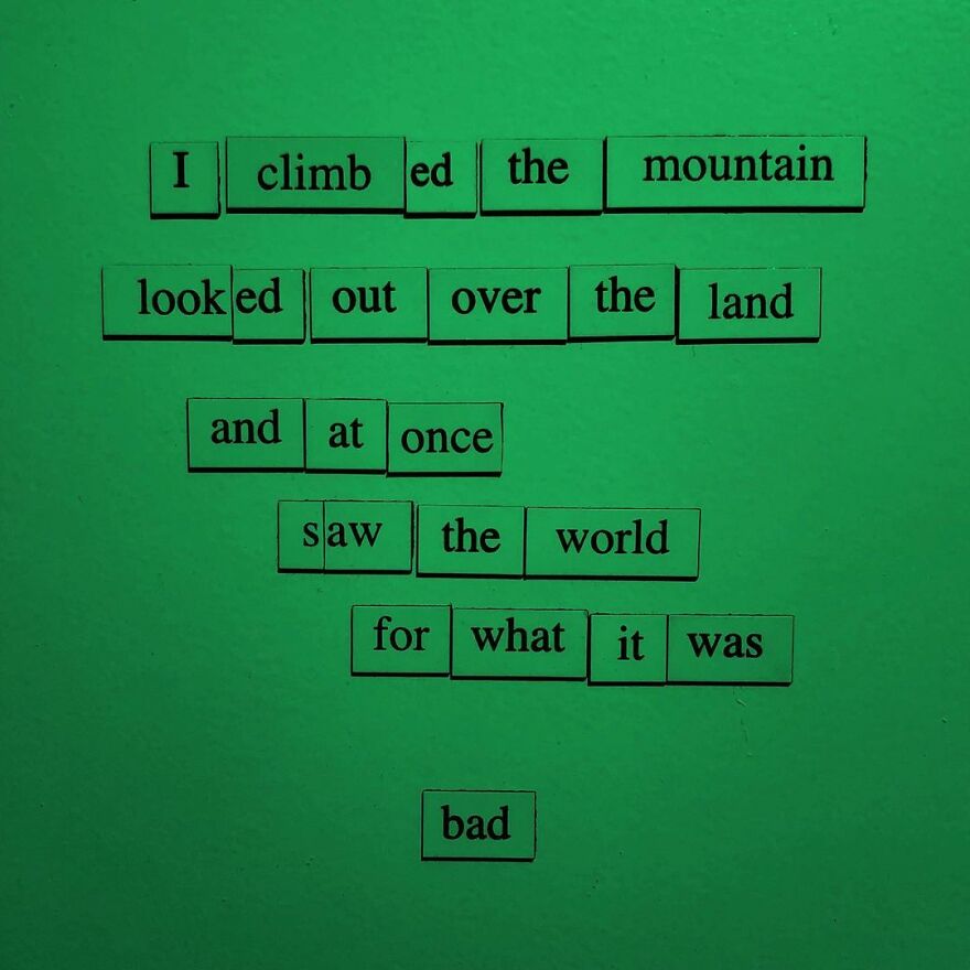 I Write Sad Fridge Magnet Poems To Bum Out My Friends