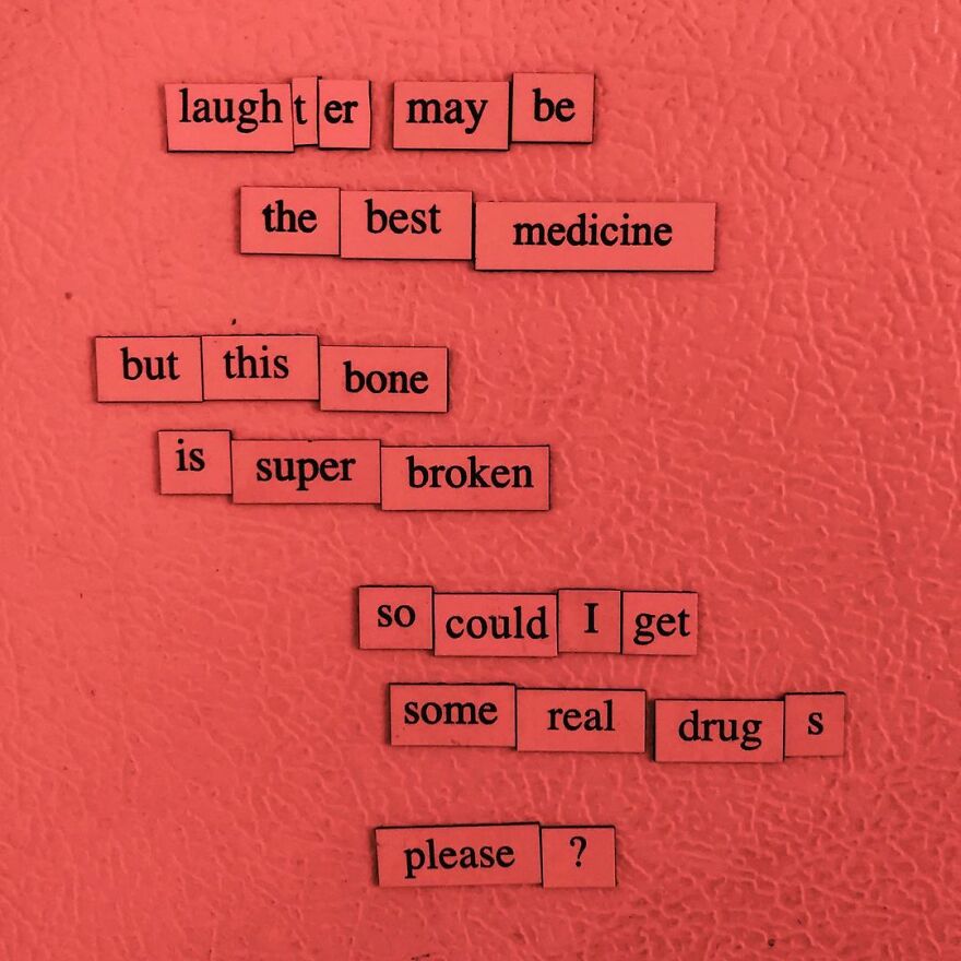 I Write Sad Fridge Magnet Poems To Bum Out My Friends