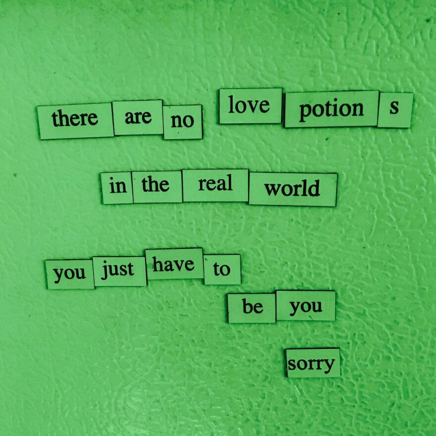 I Write Sad Fridge Magnet Poems To Bum Out My Friends