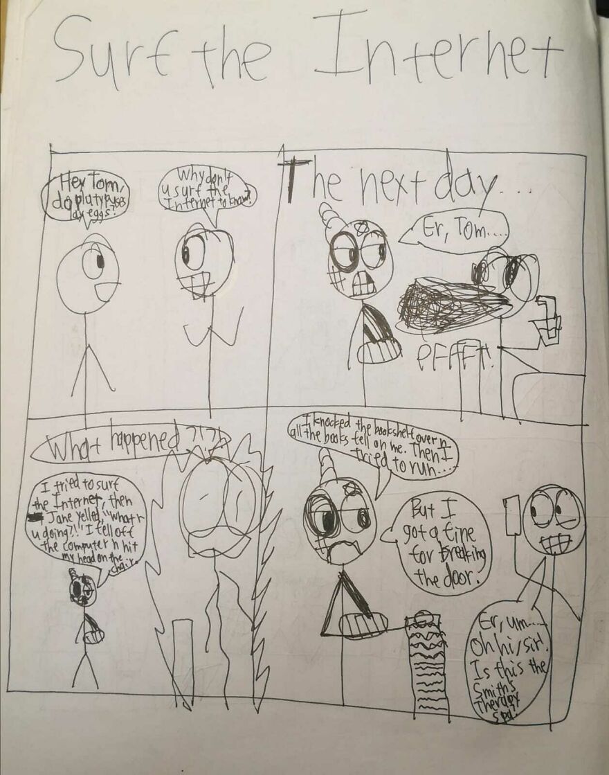 I Drew These Comics When I Was Around 11 Years Old And Here Are Some Of The Best Ones