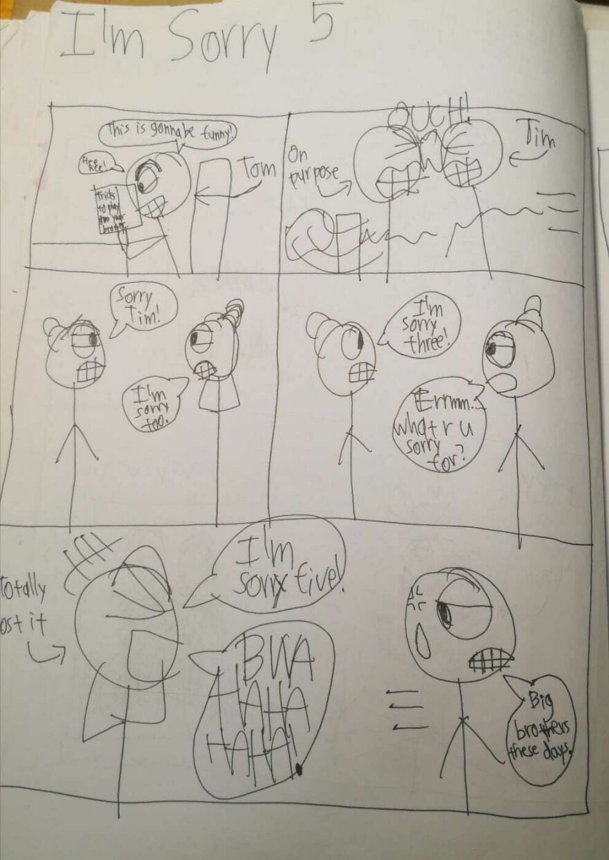 I Drew These Comics When I Was Around 11 Years Old And Here Are Some Of The Best Ones