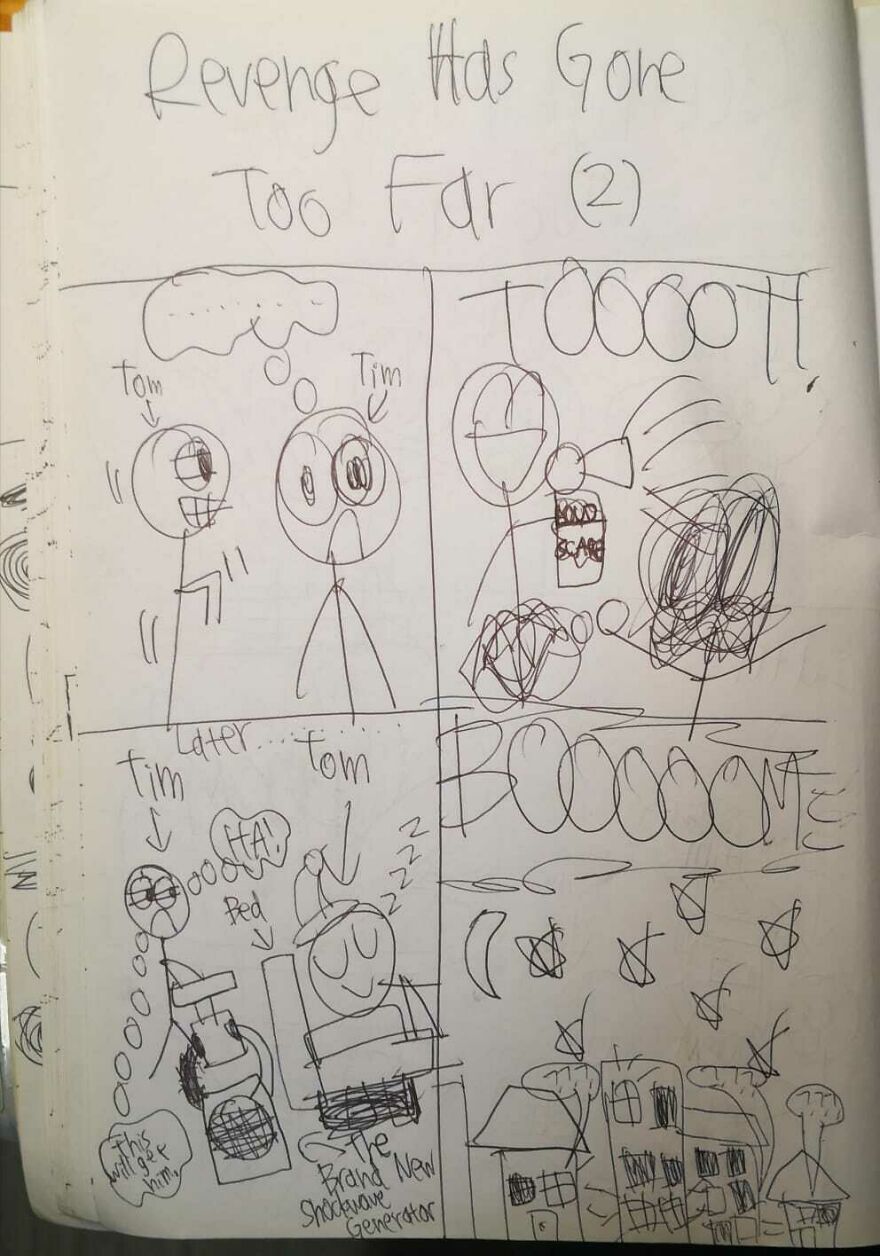 I Drew These Comics When I Was Around 11 Years Old And Here Are Some Of The Best Ones
