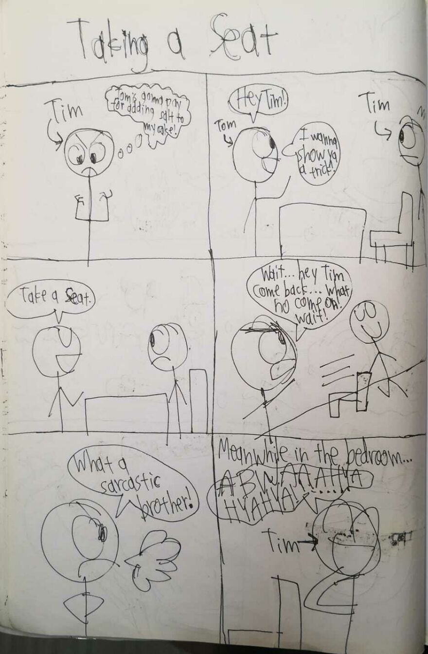 I Drew These Comics When I Was Around 11 Years Old And Here Are Some Of The Best Ones