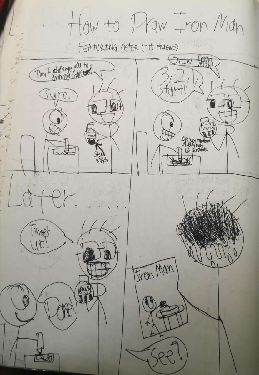 I Drew These Comics When I Was Around 11 Years Old And Here Are Some Of The Best Ones