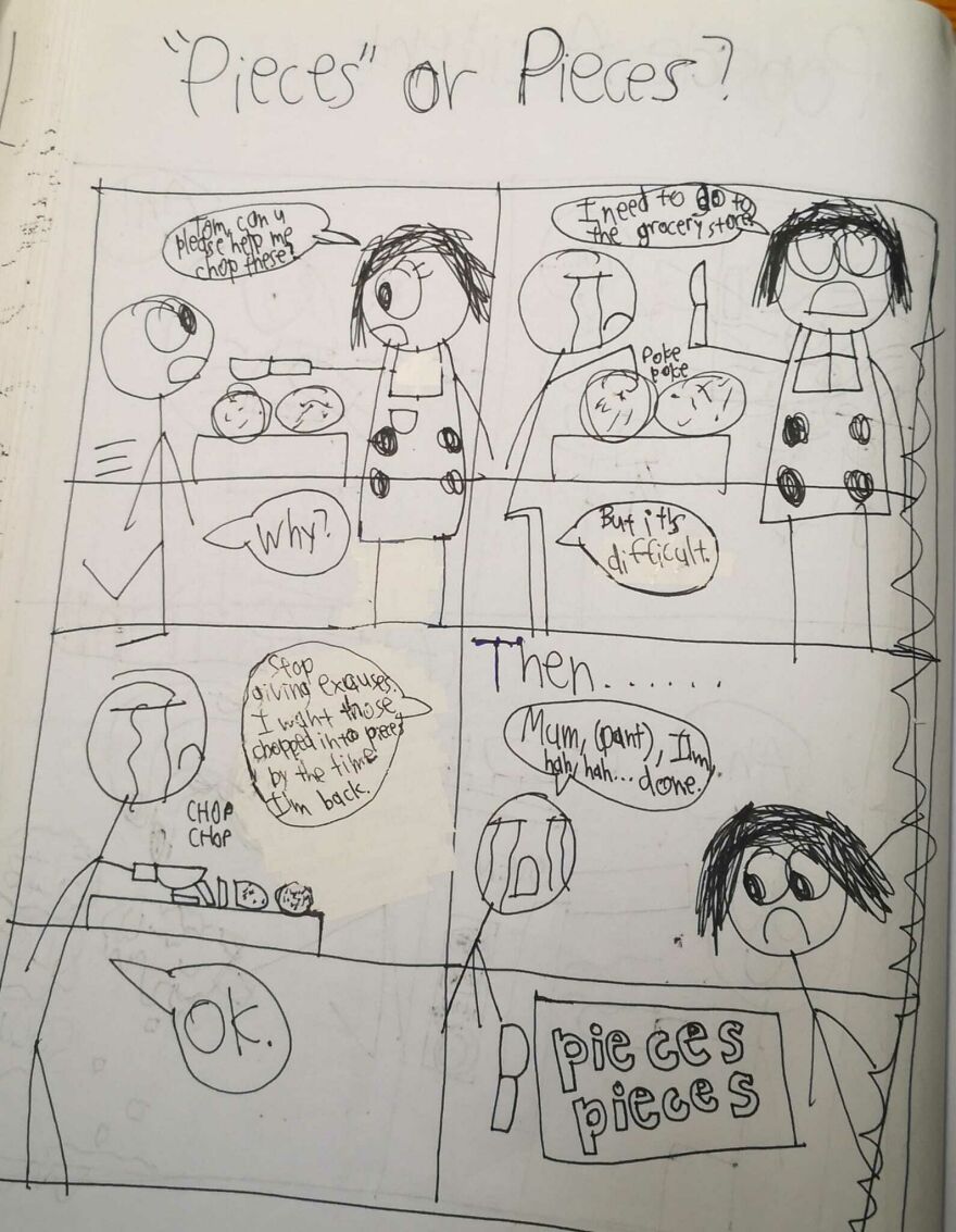 I Drew These Comics When I Was Around 11 Years Old And Here Are Some Of The Best Ones