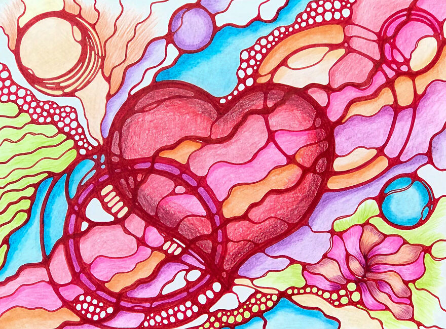 I Paint The Abstraction Smooth And Fluid.