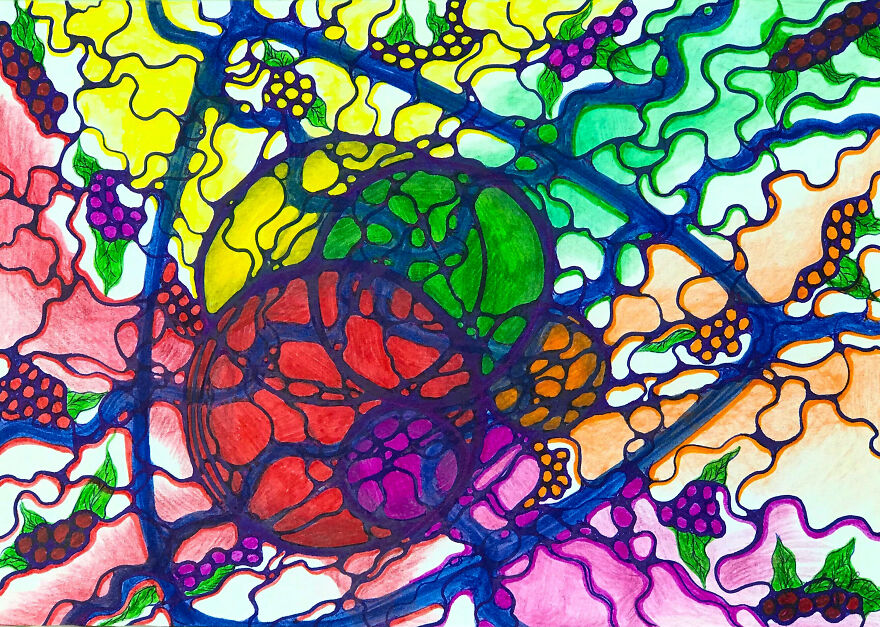 I Paint The Abstraction Smooth And Fluid.