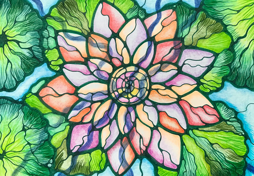 I Painted Fantastic Lotuses (6 Pics)