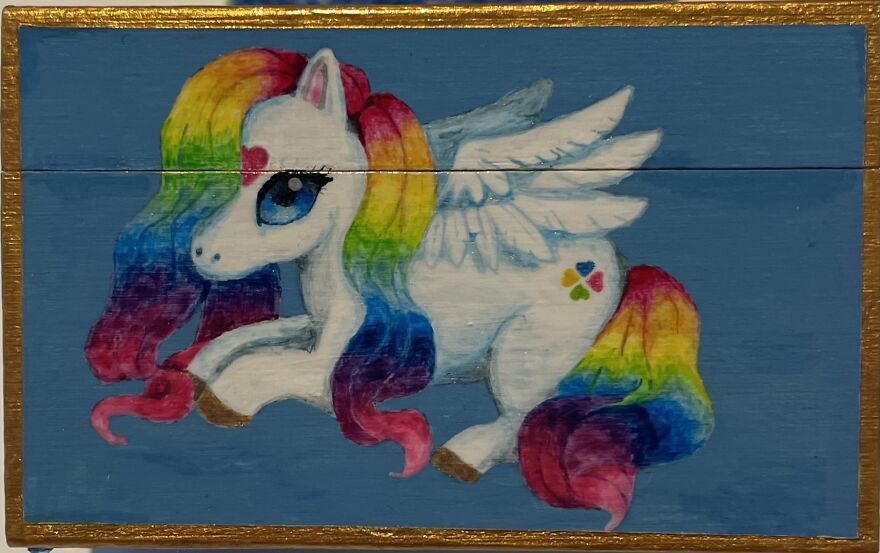 I Painted A Unicorn Tooth Box For My Daughter (13 Pics)