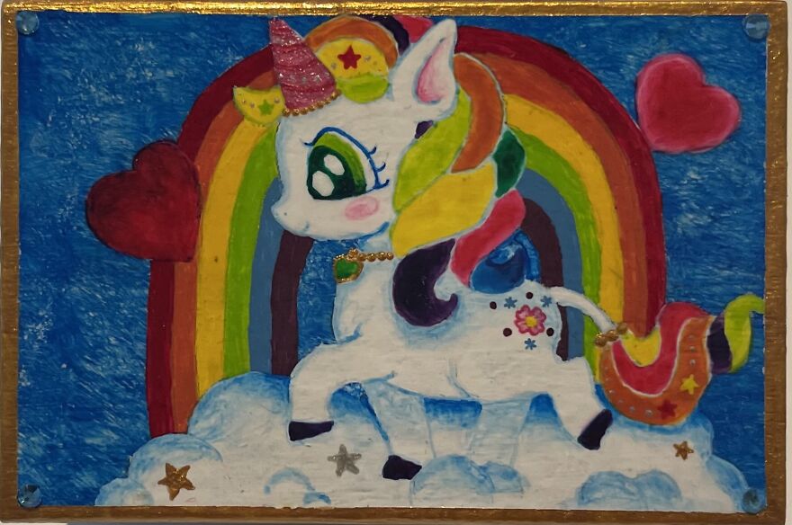 I Painted A Unicorn Tooth Box For My Daughter (13 Pics)