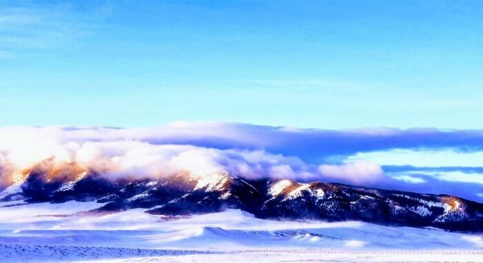 Wyoming Mountains In January