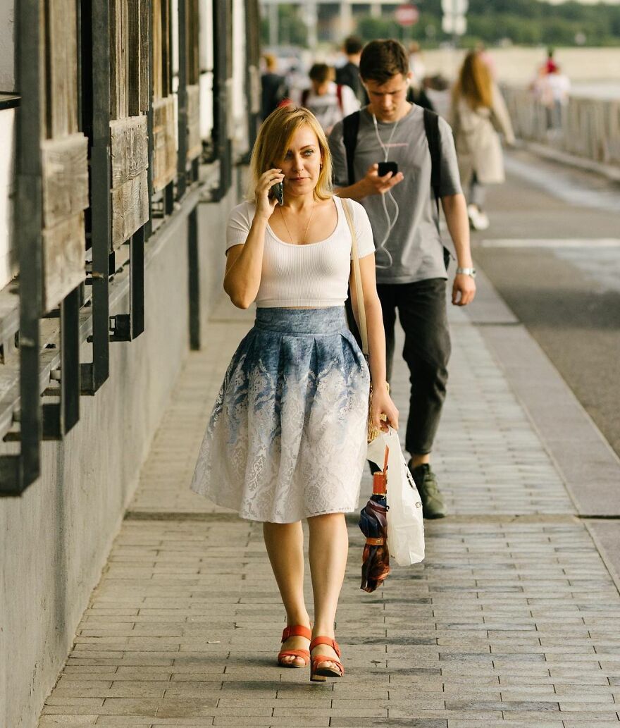 In Russia, A Photographer Takes Pictures Of Stylish People On City Streets