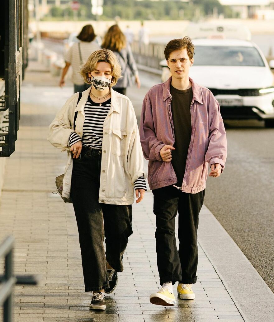 In Russia, A Photographer Takes Pictures Of Stylish People On City Streets
