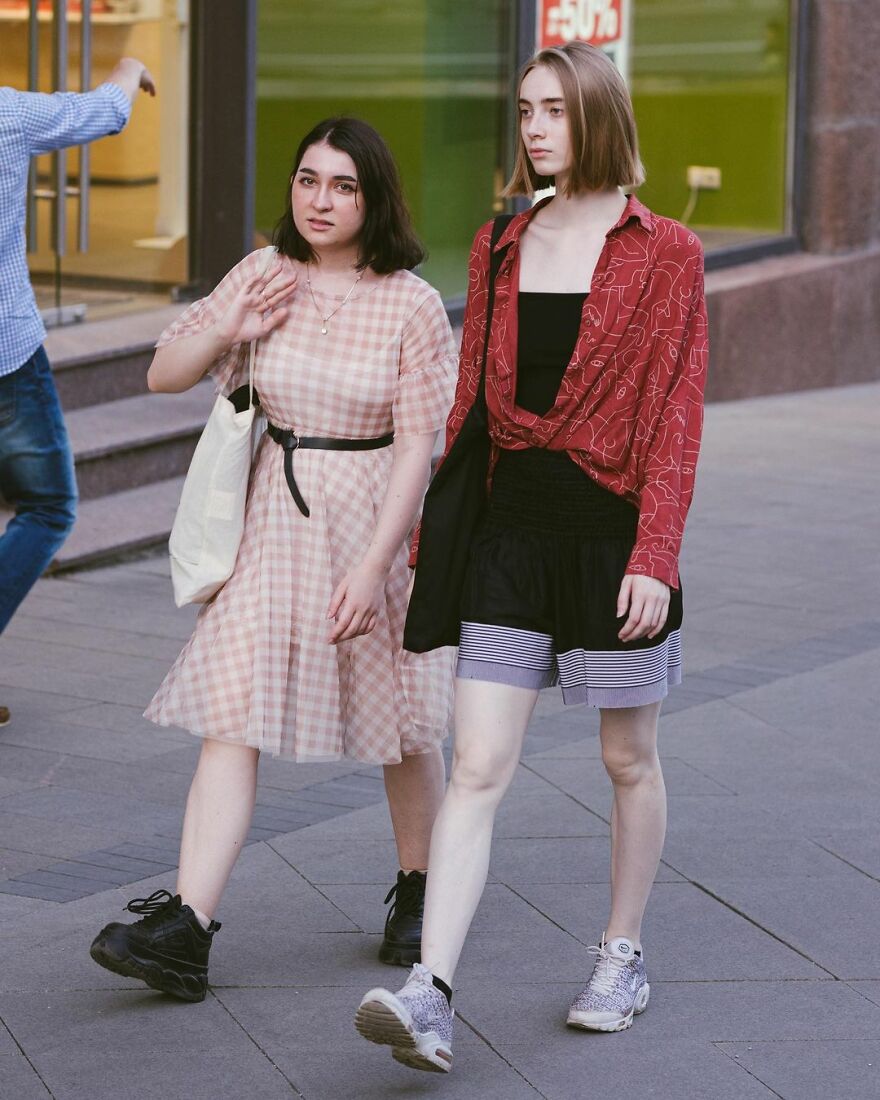 In Russia, A Photographer Takes Pictures Of Stylish People On City Streets