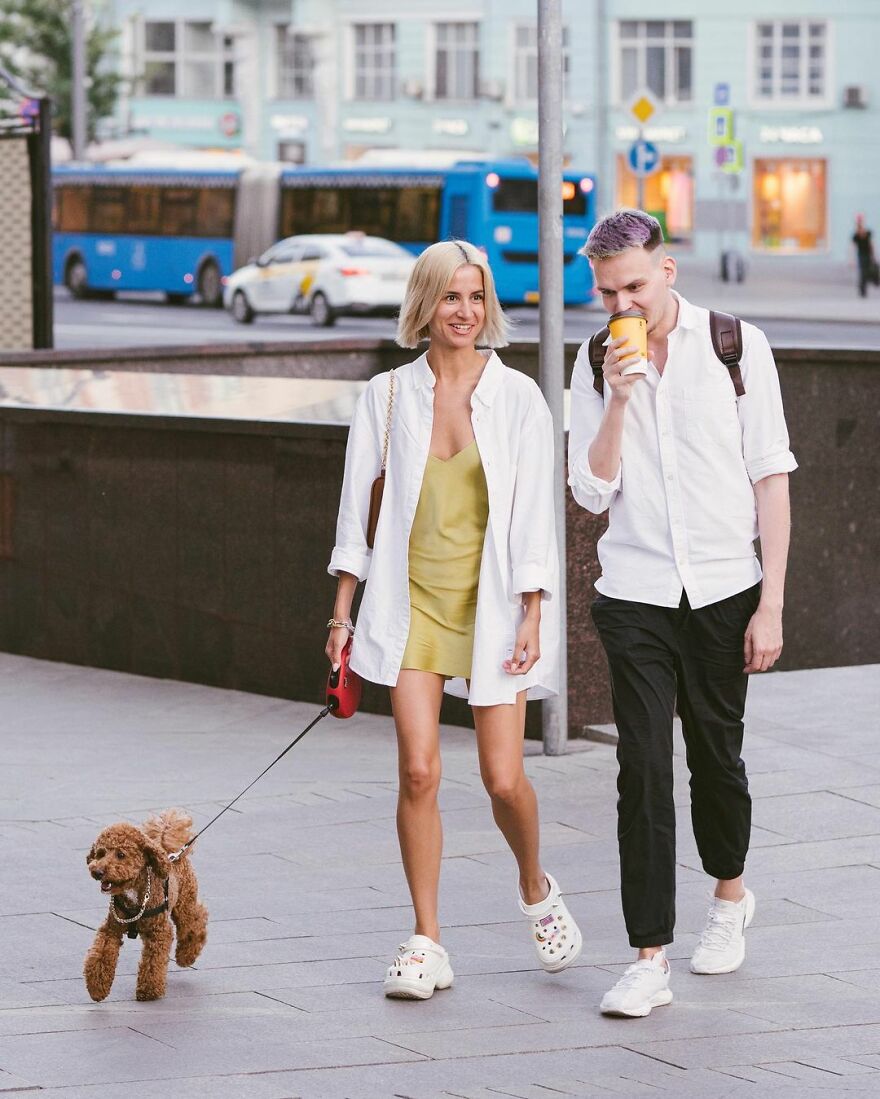 In Russia, A Photographer Takes Pictures Of Stylish People On City Streets