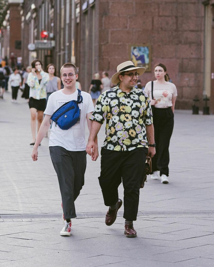 In Russia, A Photographer Takes Pictures Of Stylish People On City Streets