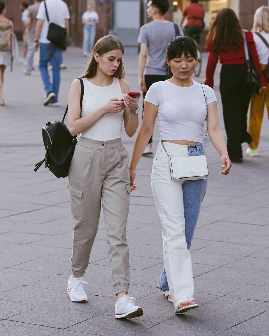 In Russia, A Photographer Takes Pictures Of Stylish People On City Streets