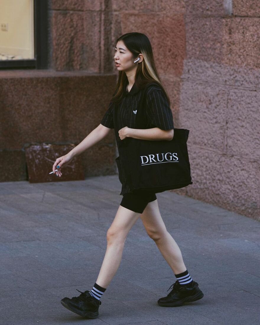 In Russia, A Photographer Takes Pictures Of Stylish People On City Streets