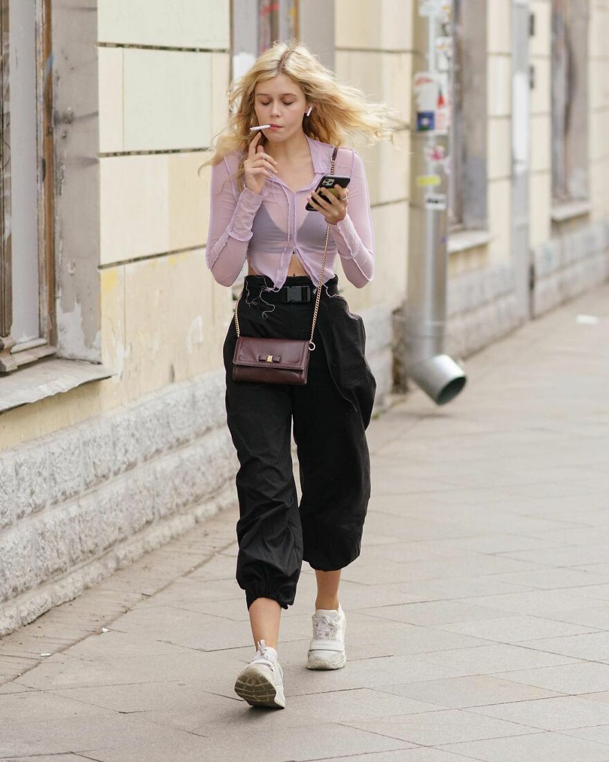 In Russia, A Photographer Takes Pictures Of Stylish People On City Streets