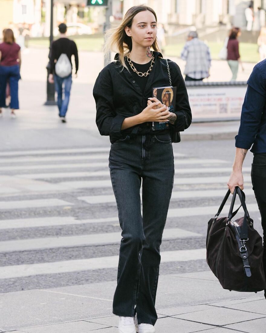 In Russia, A Photographer Takes Pictures Of Stylish People On City Streets