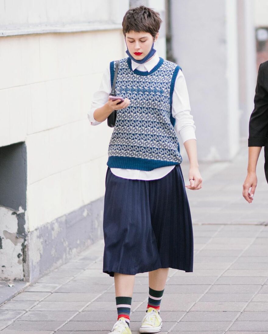 In Russia, A Photographer Takes Pictures Of Stylish People On City Streets