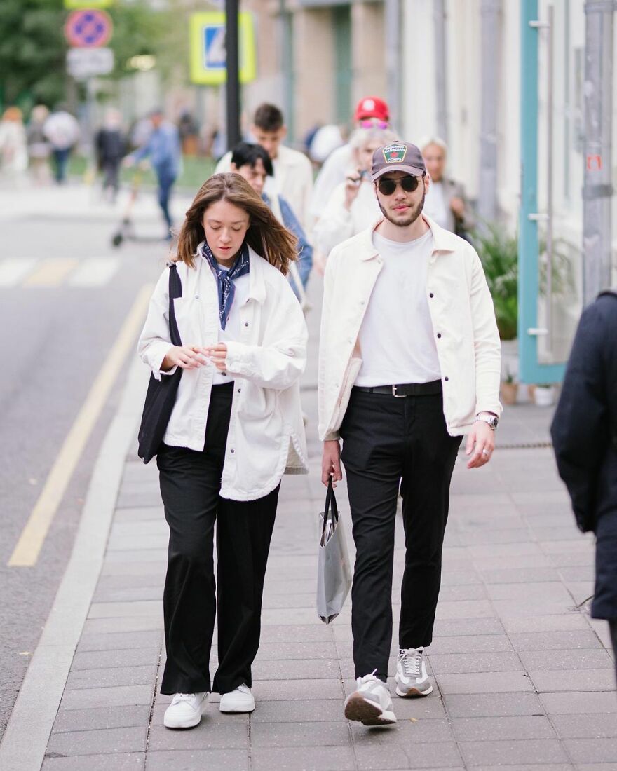 In Russia, A Photographer Takes Pictures Of Stylish People On City Streets