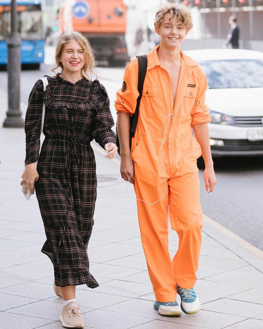 In Russia, A Photographer Takes Pictures Of Stylish People On City Streets