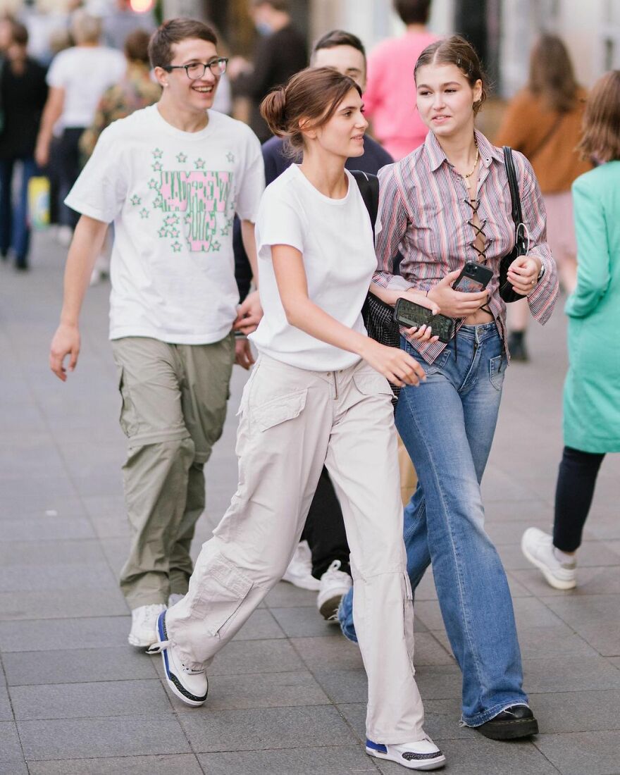 In Russia, A Photographer Takes Pictures Of Stylish People On City Streets