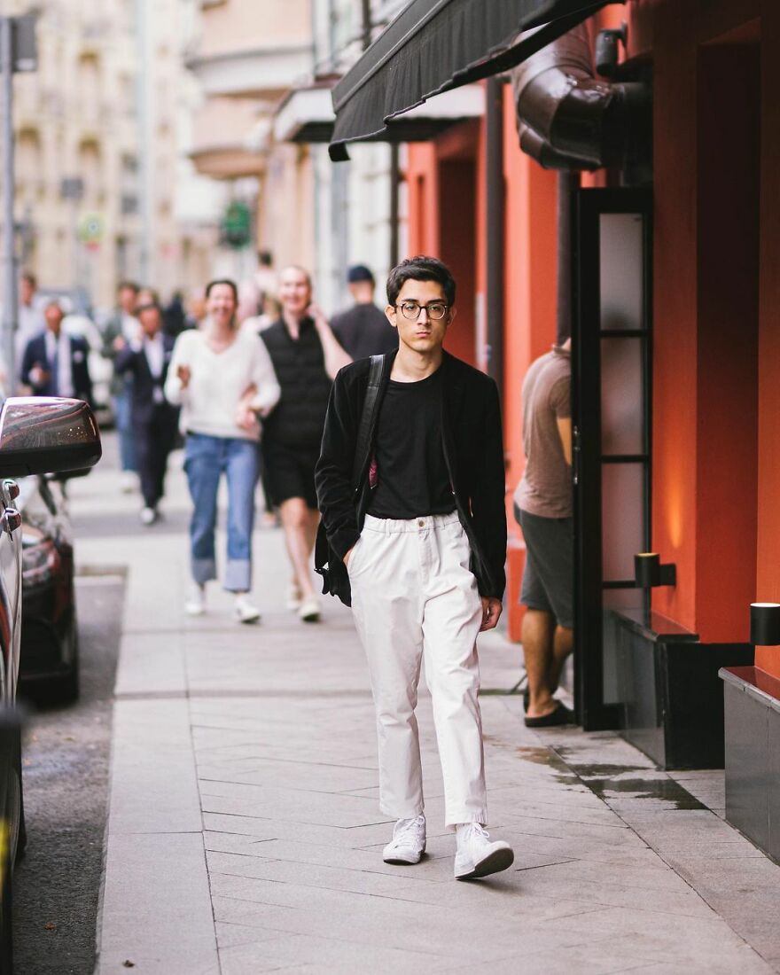 In Russia, A Photographer Takes Pictures Of Stylish People On City Streets