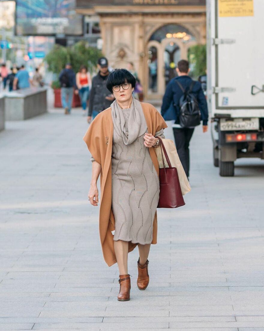 In Russia, A Photographer Takes Pictures Of Stylish People On City Streets