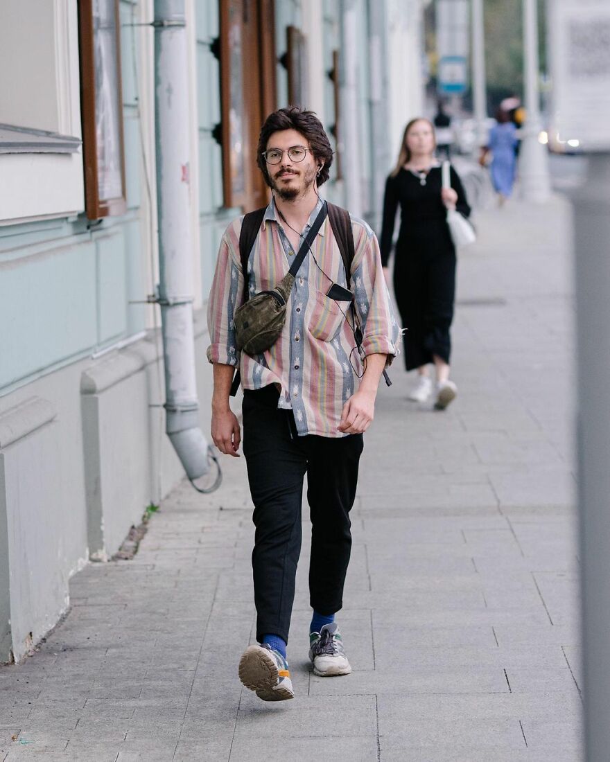 In Russia, A Photographer Takes Pictures Of Stylish People On City Streets