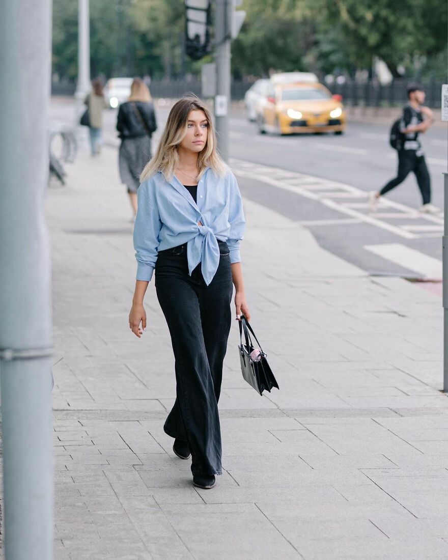 In Russia, A Photographer Takes Pictures Of Stylish People On City Streets