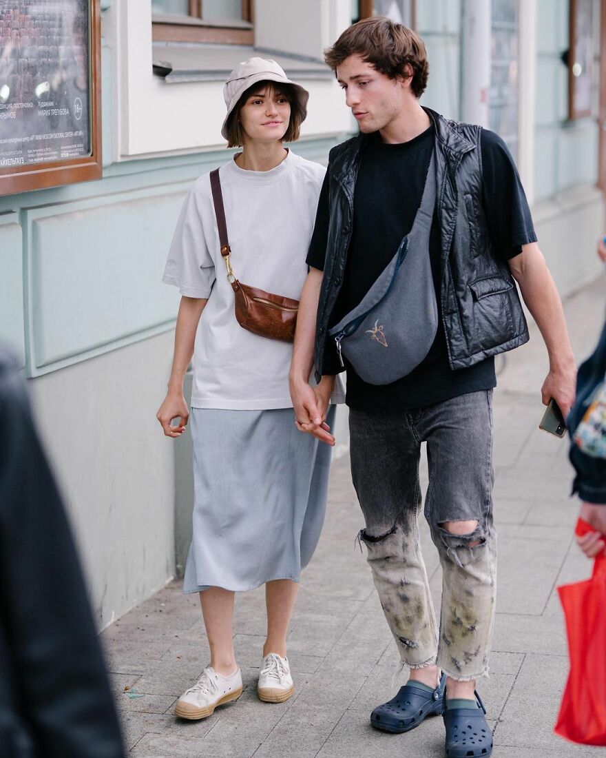 In Russia, A Photographer Takes Pictures Of Stylish People On City Streets