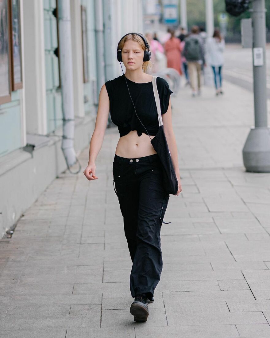 In Russia, A Photographer Takes Pictures Of Stylish People On City Streets