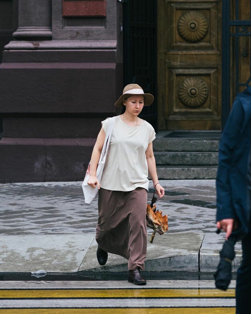 In Russia, A Photographer Takes Pictures Of Stylish People On City Streets
