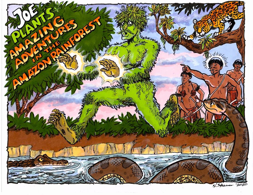 Meet My Comic Book "Joe Plant" A Character Created To Spread Environmental Awareness.