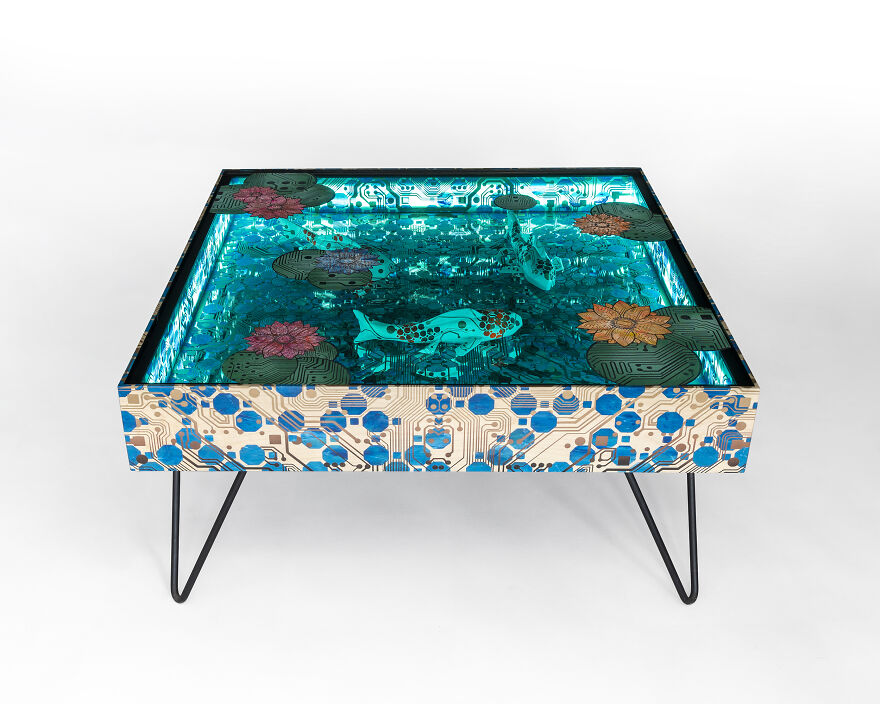 I Built A Koi Fish Table (16 Pics)