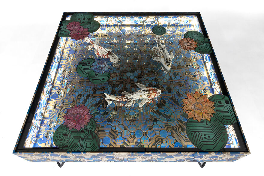 I Built A Koi Fish Table (16 Pics)