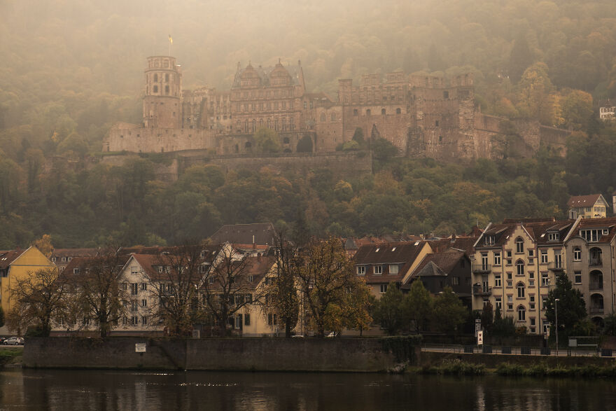 Schloss Heidelberg Overlooking The Historical City Centre (Where I Went For A Coffee Minutes After Taking This Photo)