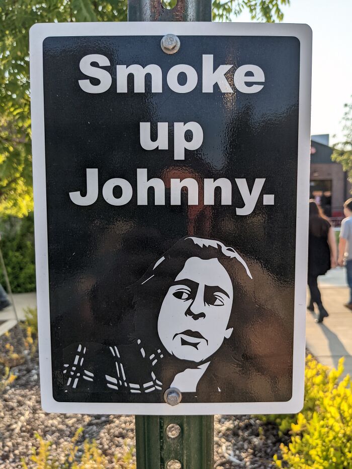 Smoking Section At Outdoor Restaurant Complex In My City.