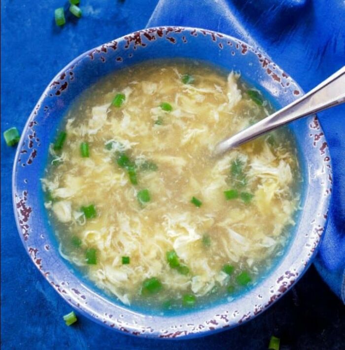 My Sister's Homemade Egg Drop Soup
