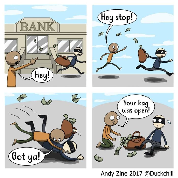 The 'Comic Dux' Black Humor Comics Will Make You Laugh