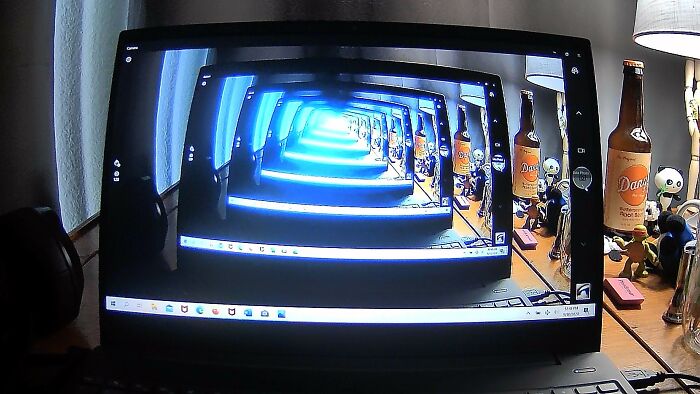 I Plugged In A USB Camera, Pointed It At The Screen, And Took A Picture