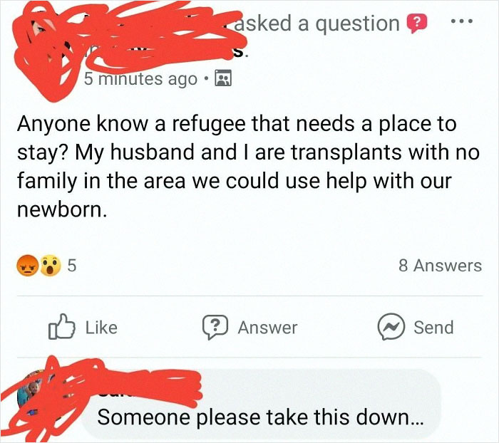 Screenshot of a social media post showing a parent asking for help, highlighting insane parents getting shamed online.