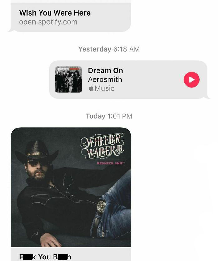 Some Exes Communicate Only Through Song Titles