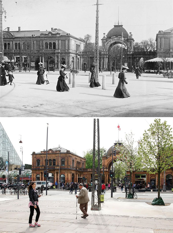 The Main Entrance To Tivoli In Copenhagen, Denmark. 1900 - 2018