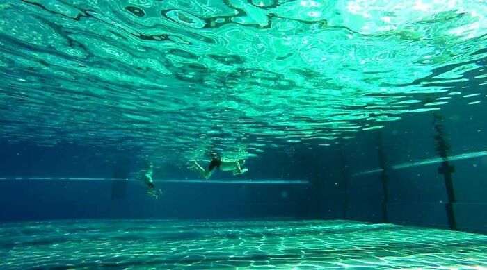 Took My Gopro To The Outdoor Pool